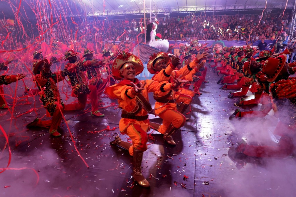 Cia da Ilha venceu o Campeonato Estadual de Quadrilhas Juninas pelo 3º ano consecutivo  — Foto: Rafael Martins/GovBa