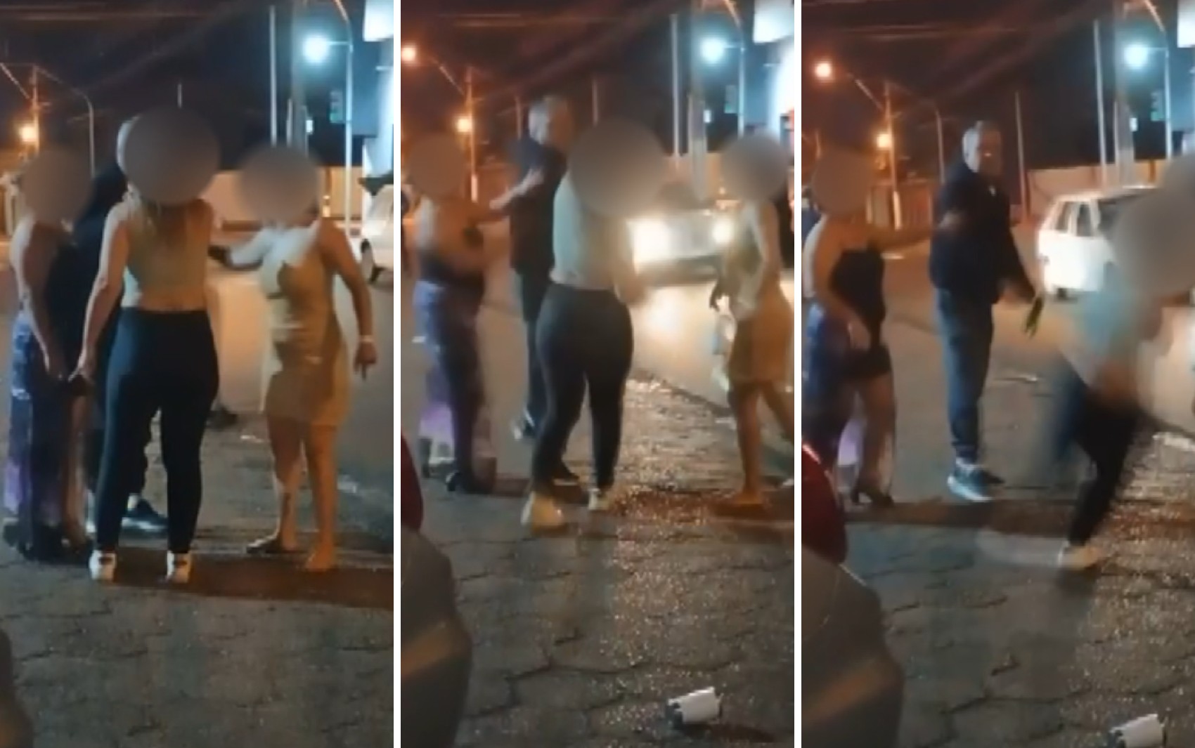 Homem dá soco no rosto de namorada durante discussão no meio da rua em Sertãozinho, SP; VÍDEO