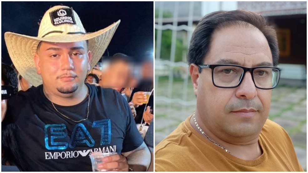 Comerciantes Alexandre Roger Lopes e Robério Oliveira foram mortos em Itapajé (CE) no período de oito dias — Foto: Reprodução