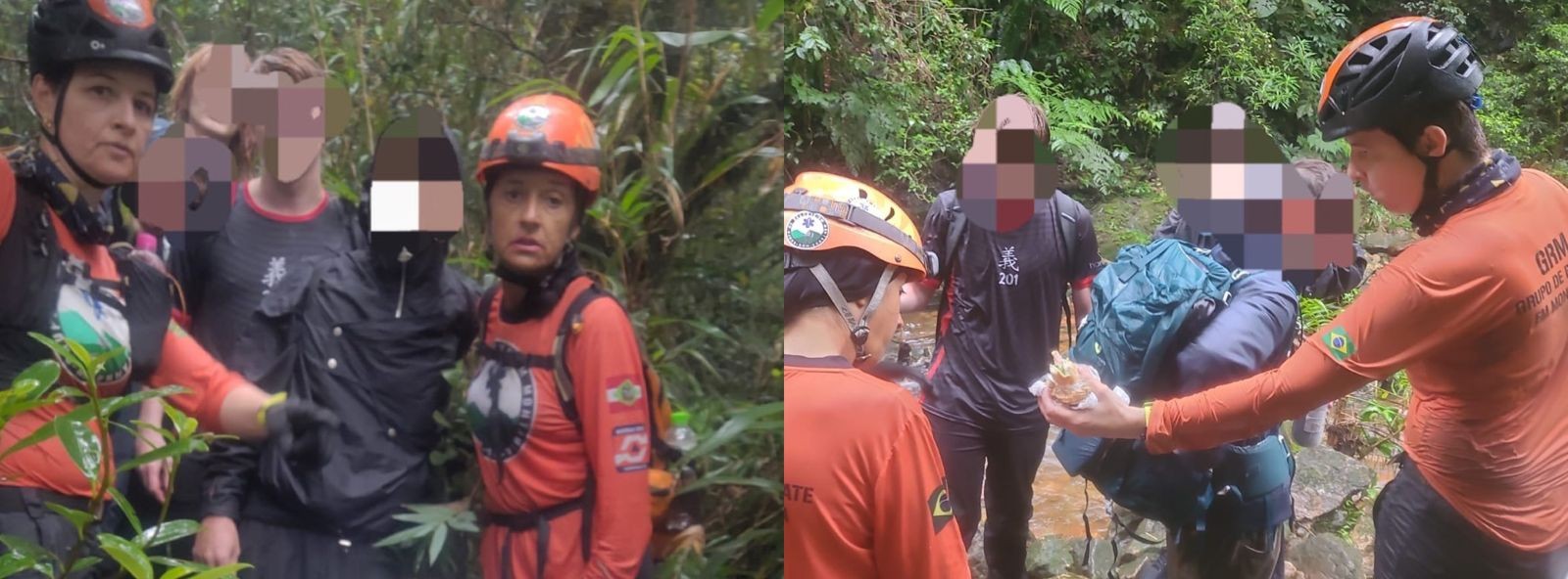 Quatro jovens são resgatados após se perderem durante trilha no Pico Jurapê, em SC