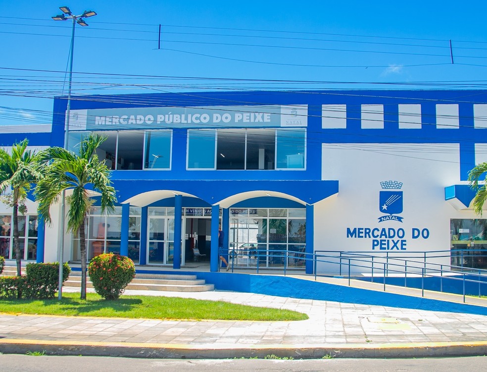 Mercado Público do Peixe em Natal — Foto: Roberto Galhardo/Semsur