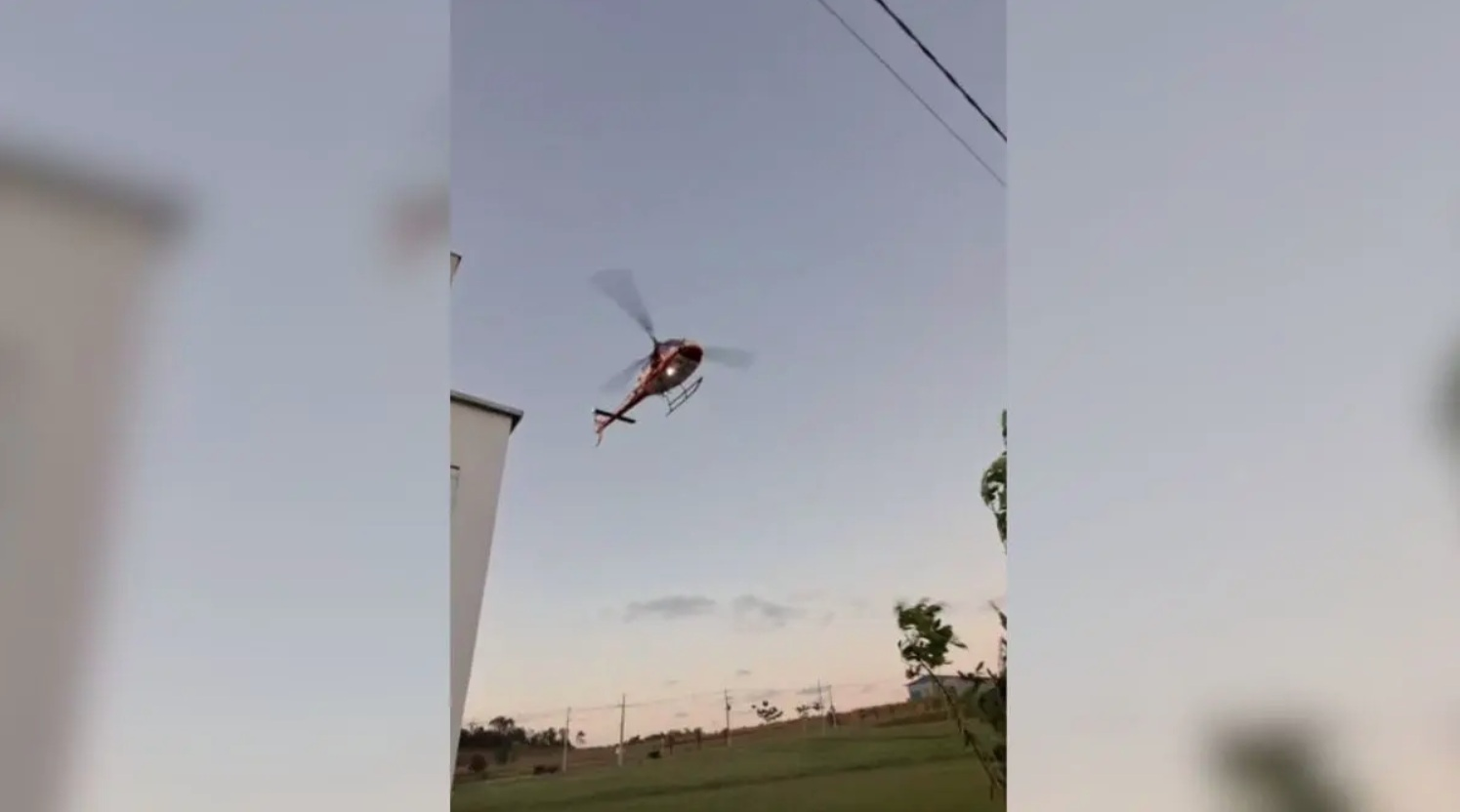 Bebê de 8 meses fica submersa por 5 minutos em lago decorativo em SC e é levada de helicóptero ao hospital; VÍDEO