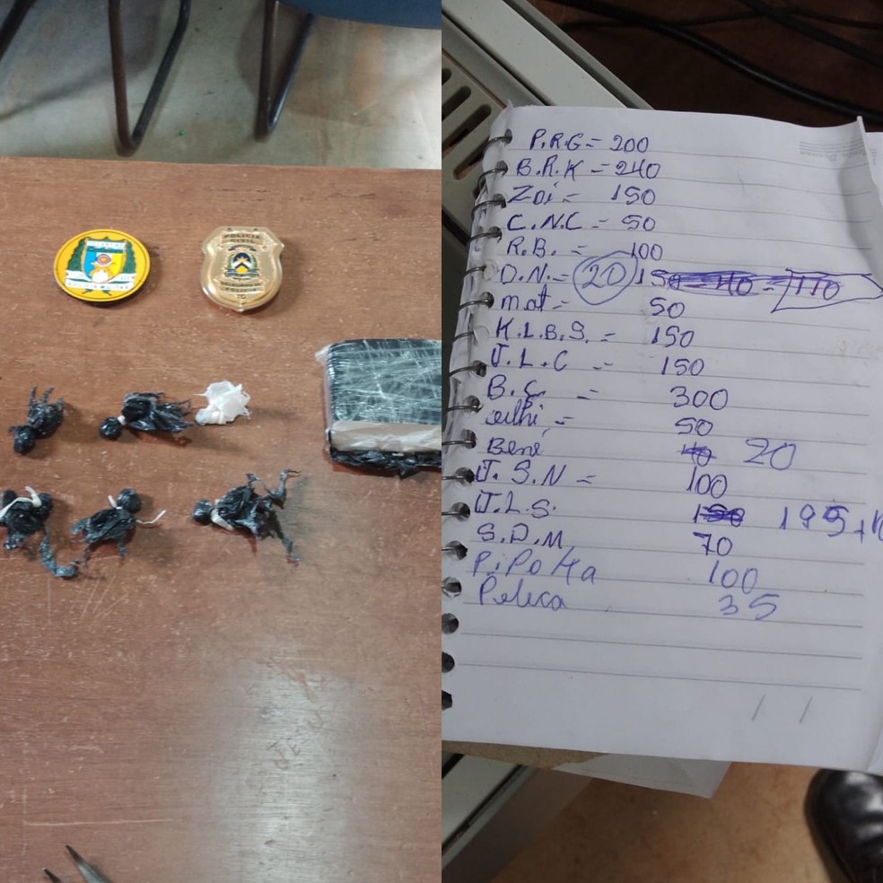 Material encontrado durante as buscas ao suspeito em Rio Sono — Foto: Divulgação/Polícia Civil