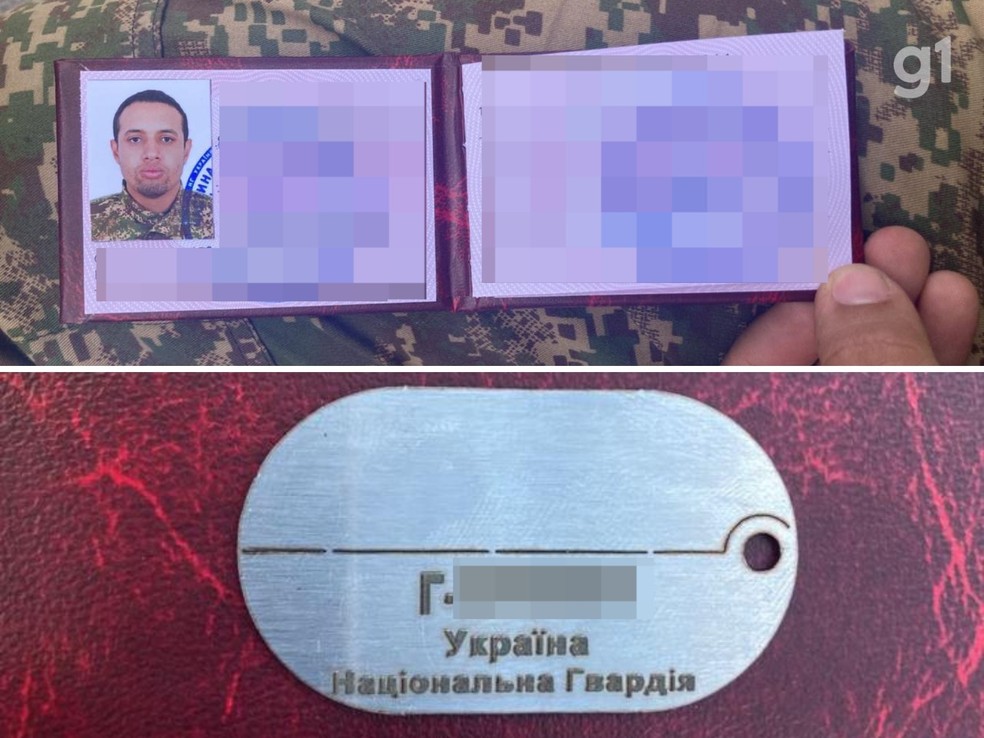 Bruno foi registrado como soldado ucraniano — Foto: Arquivo pessoal