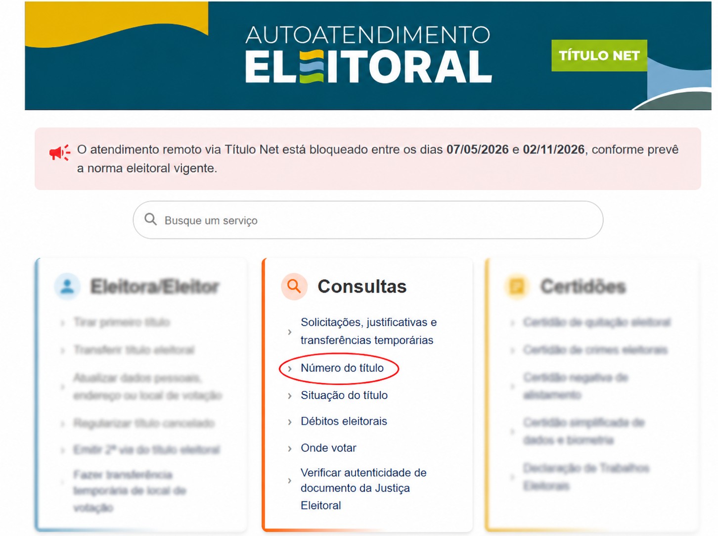 Eleições 2026: veja como consultar número do título de eleitor, zona e seção