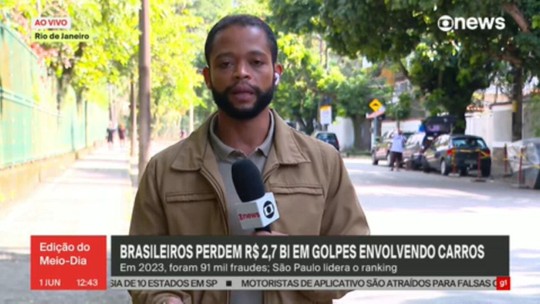 Brasileiros perdem R$ 2,7 bi em golpes envolvendo carros - Programa: Jornal GloboNews 