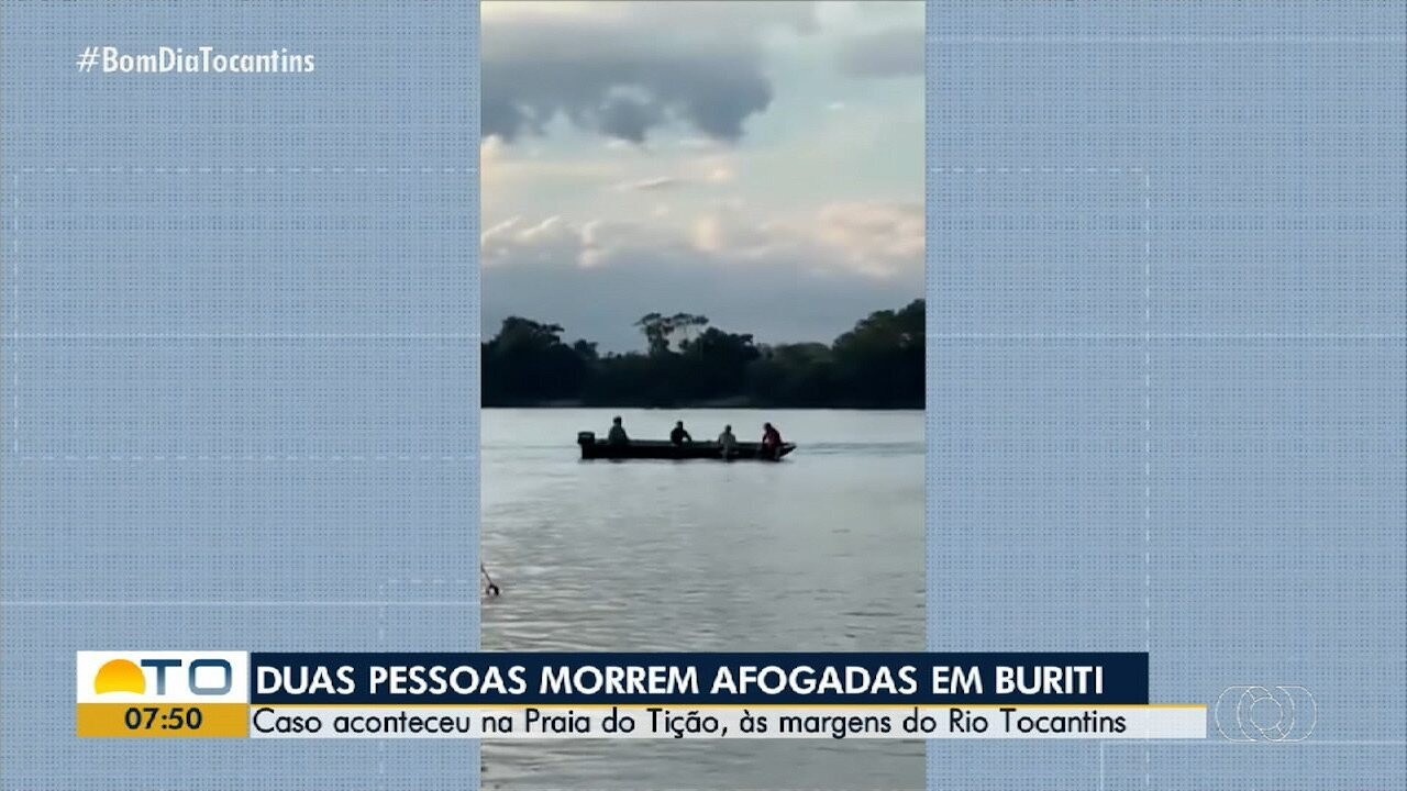 Tragédia em Buriti: dois morrem afogados em rio do interior tocantinense