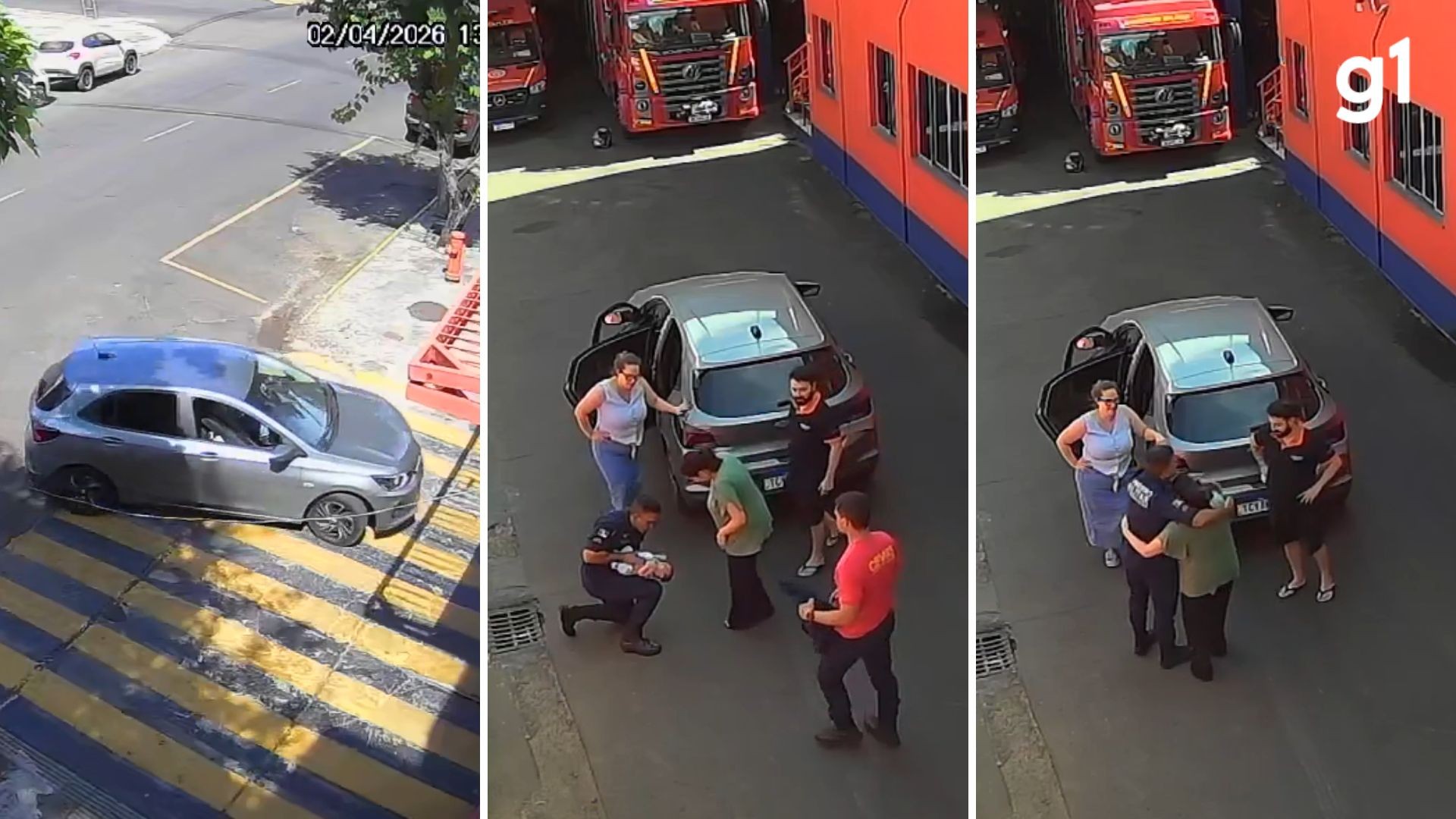 Bebê de um mês é salvo por bombeiros após se engasgar no RS; VÍDEO mostra desespero de familiares