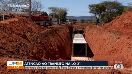 Obras alteram trânsito em avenida da região sul de Palmas; confira orientações