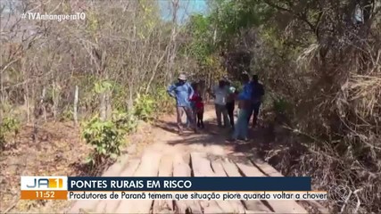 Agricultores reclamam das condições de pontes da zona rural de Paranã