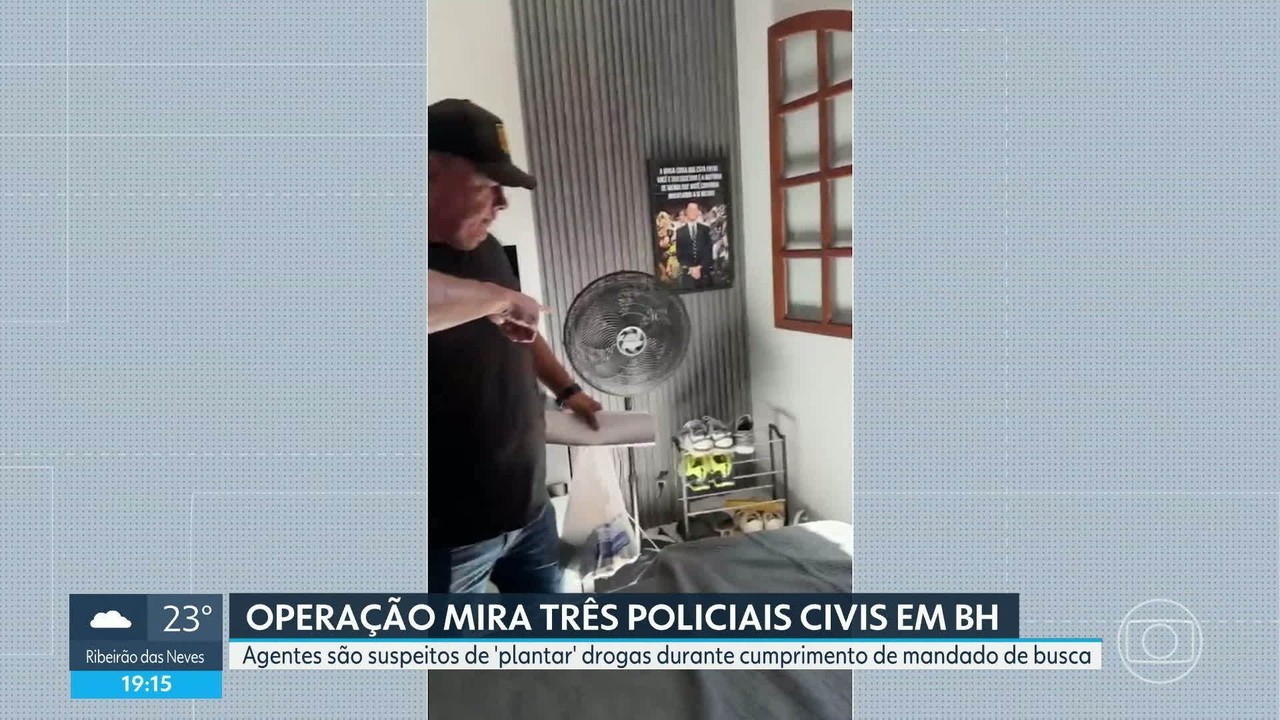 Policial civil é preso e outros dois são procurados por suspeita de esconderem droga em casa para simular apreensão