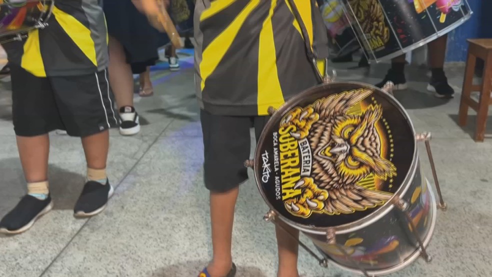 4 de 5
Escola de samba Drag&otilde;es Unidos da Vila &mdash; Foto: Reprodu&ccedil;&atilde;o/TV TEM