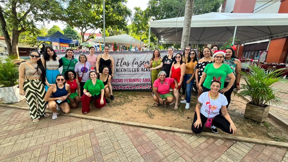 Movimento de mulheres empreendedoras 'Elas Fazem Acontecer' também trabalha o empoderamento feminino nas acreanas — Foto: Arquivo pessoal