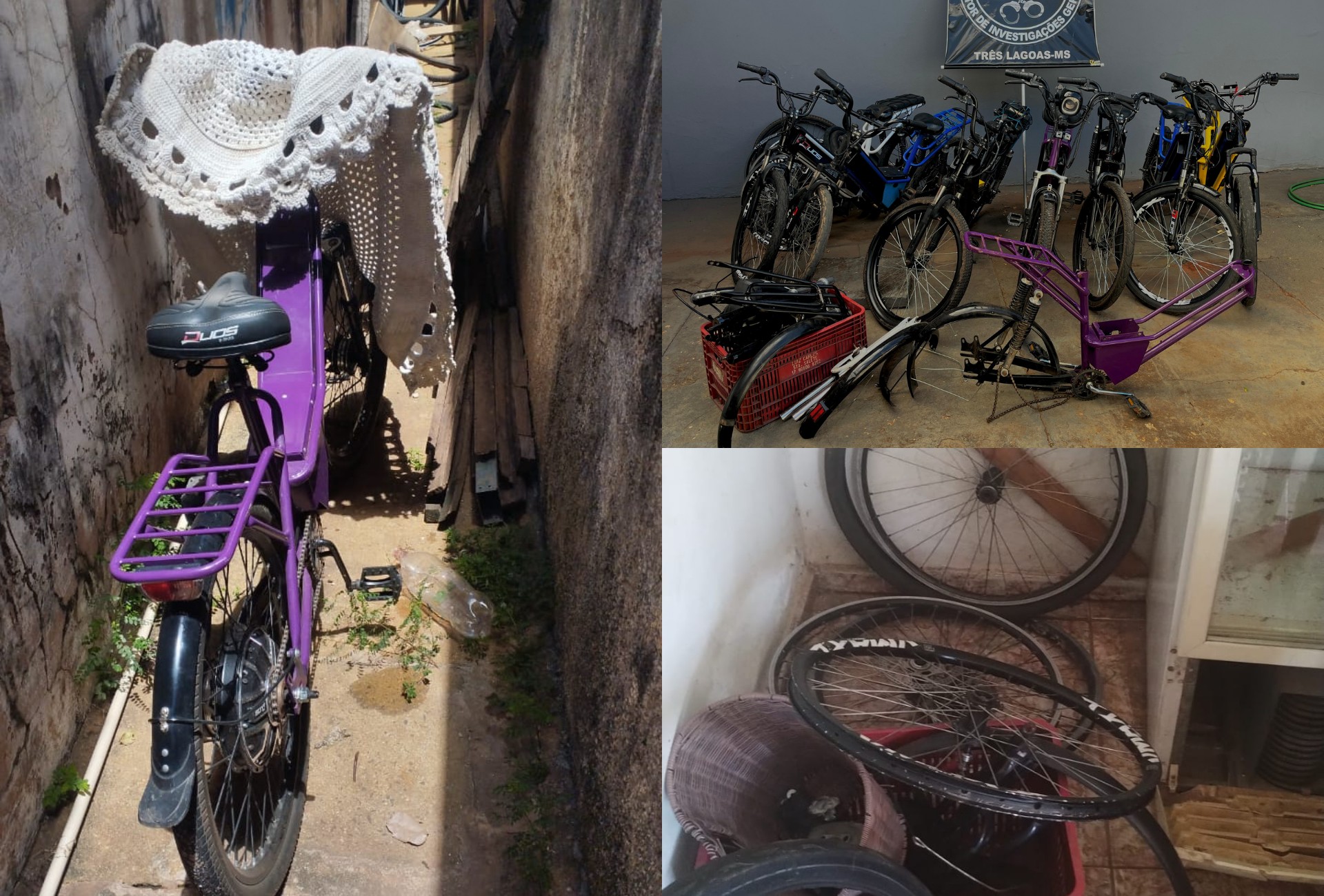 Polícia identifica oito adolescentes em esquema de roubo e desmontagem de bicicletas elétricas em MS