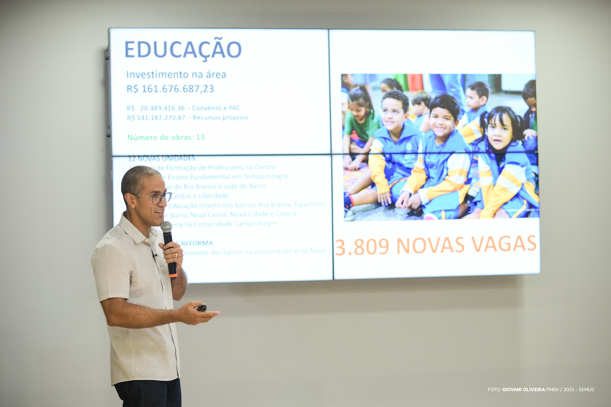 Prefeitura anuncia R$ 525 milhões em obras para construção de escolas integrais e banheiros na área rural de Boa Vista