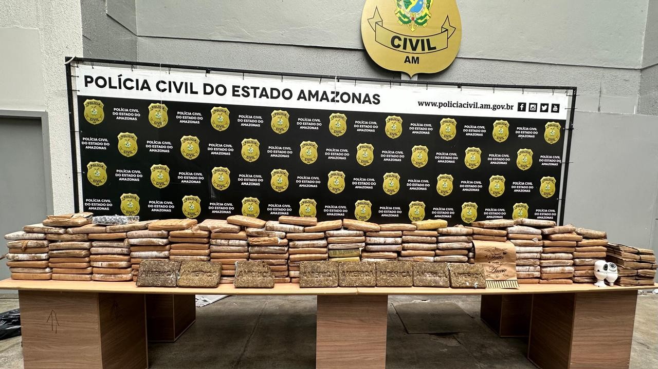 Polícia apreende 150 kg de maconha dentro de casa em comunidade na Zona Leste de Manaus