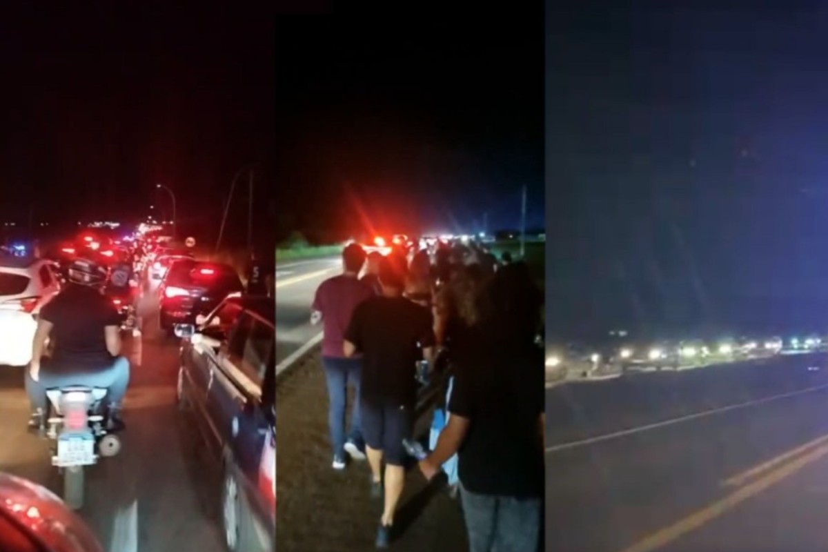 Guns N' Roses em Campo Grande tem caos no trânsito, fãs a pé por 10 km na BR-262 e atraso; vídeo