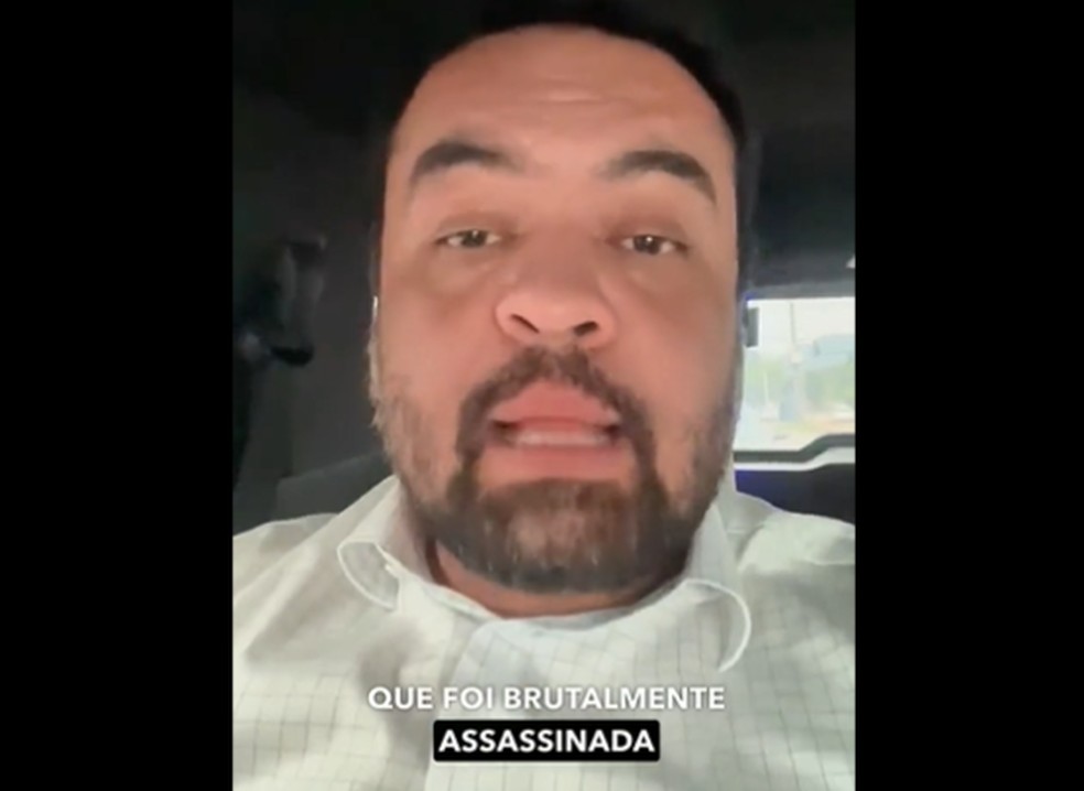 Governador Cláudio Castro lamenta a morte da policial militar Vaneza Lobão na Zona Oeste do Rio — Foto: Reprodução