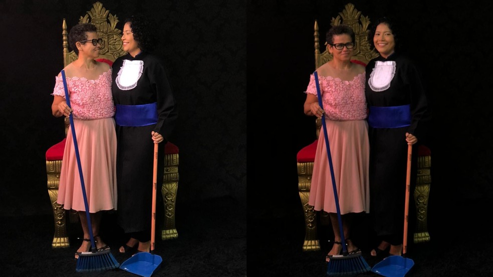 Maria da Conceição, de 54 anos, trabalha como diarista para sustentar os cinco filhos, no CE. — Foto: L2 Formatura/Divulgação