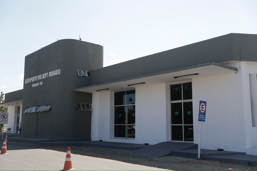 Aeroporto Dix-Sept Rosado em Mossoró — Foto: Sandro Menezes/Assecom RN