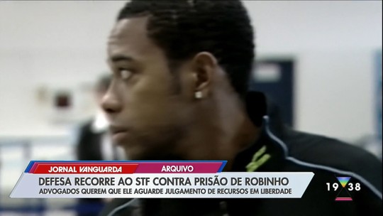 Defesa de Robinho entra com recurso para que ex-jogador fique menos tempo preso - Programa: Jornal Vanguarda 