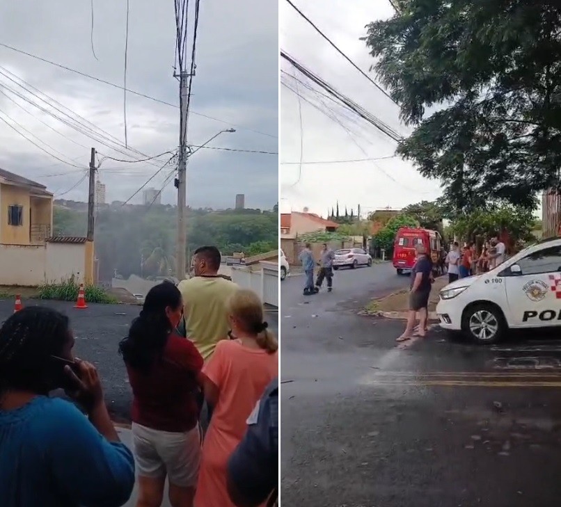 Quatro pessoas, entre elas três crianças, ficam feridas após incêndio atingir casa em Ourinhos