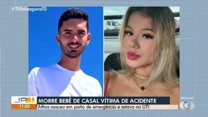 Bebê de casal que morreu após acidente de trânsito morreu na UTI