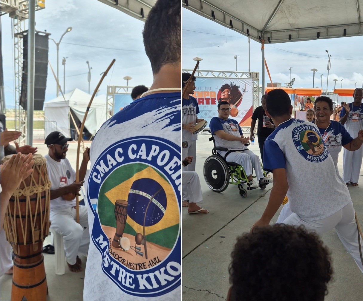 Grupo de capoeira inclusiva realiza evento gratuito para gravação de documentário em Cabo Frio