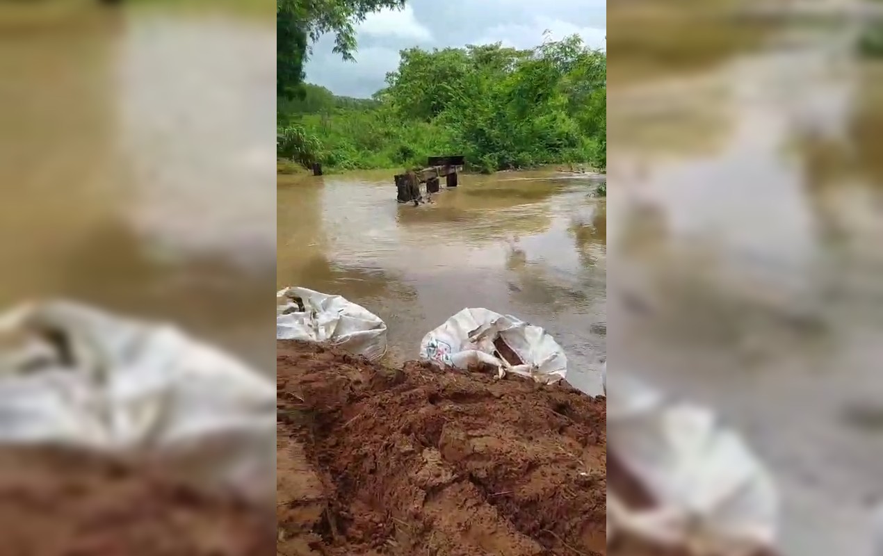 Moradores do distrito de Dirceu permanecem ilhados após interdição de desvio e ponte em Marília 