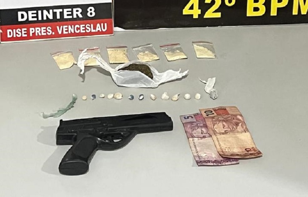 Operação Delivery prende dupla por tráfico de drogas em Presidente Epitácio (SP) — Foto: Polícia Civil