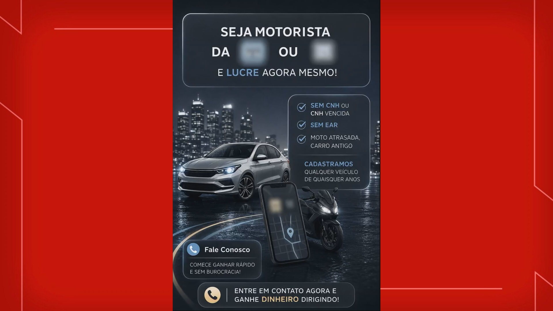 Polícia prende grupo suspeito de fraudar cadastro de motoristas de aplicativo no DF