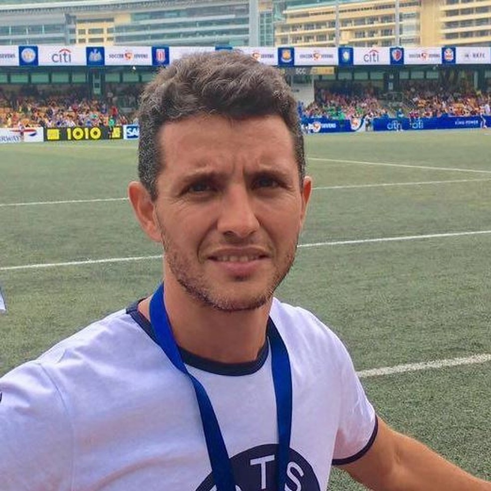 Caio Benício conta que acertou agressor que atacou na região de escola em Dublin com capacete — Foto: Arquivo pessoal