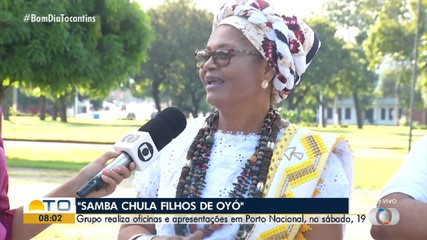 Grupo de samba realiza oficinas e apresentações em Porto Nacional no fim de semana