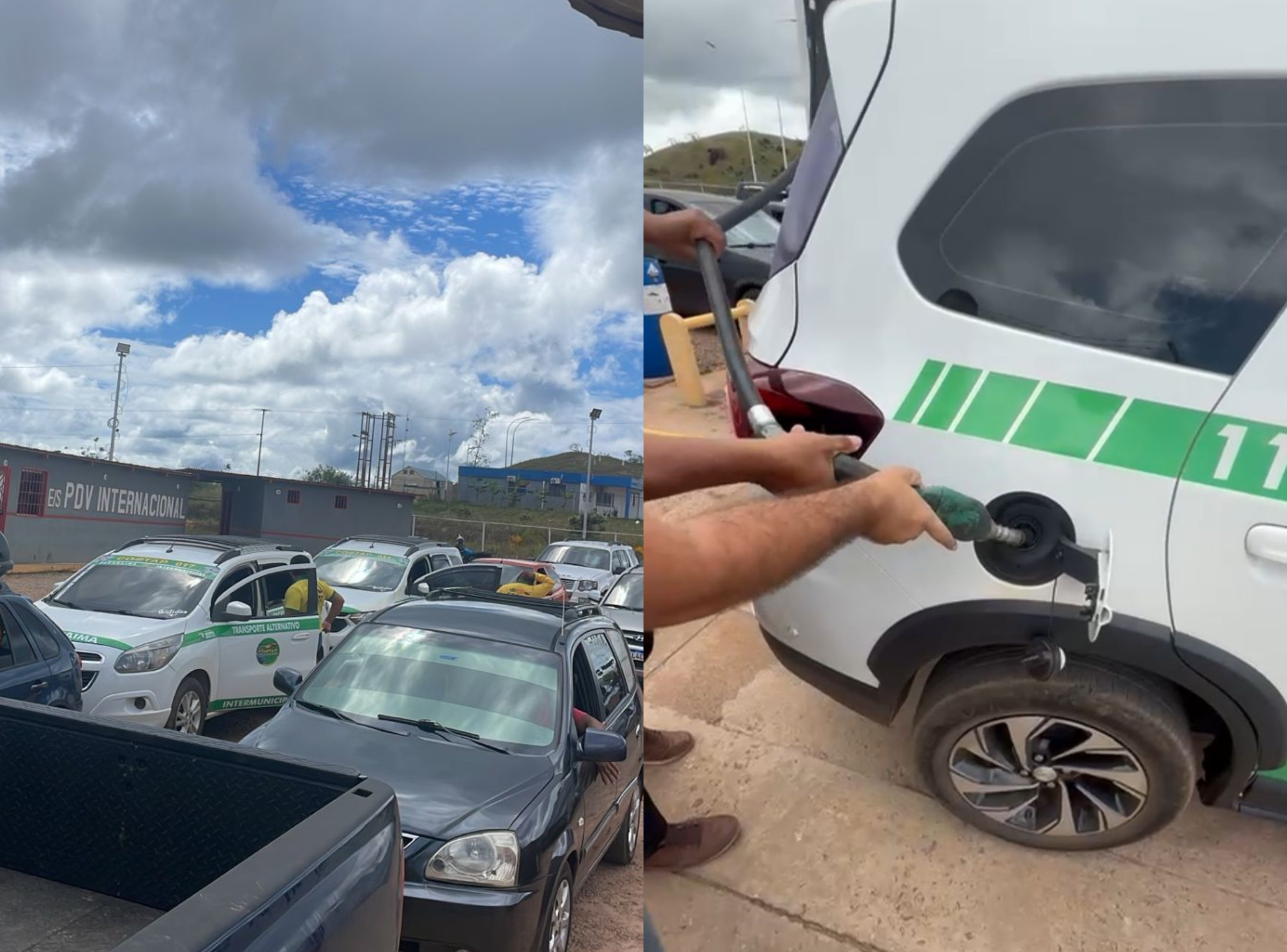 Posto de combustíveis na Venezuela vende gasolina a R$ 3 e atrai brasileiros na fronteira