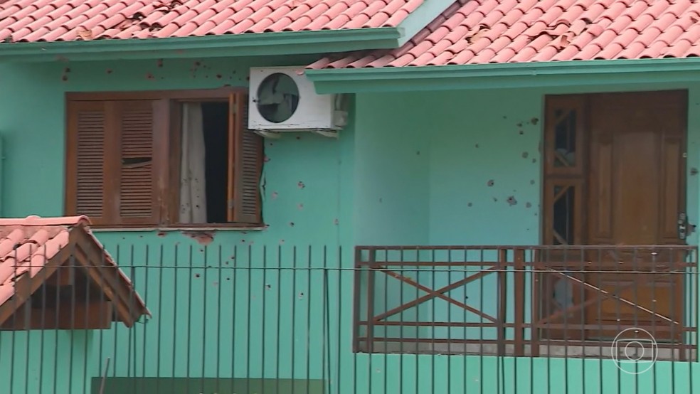 Homem morre depois de assassinar 3 pessoas e ferir 9 em Novo Hamburgo (RS) — Foto: Jornal Nacional/ Reprodução