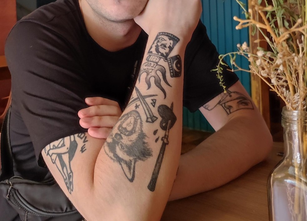Pessoas com tatuagem podem doar sangue, desde que a última tatuagem tenha sido feita há pelo menos 6 meses. — Foto: Arquivo Pessoal