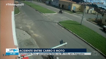 Duas pessoas ficam feridas após acidente em Araguaína