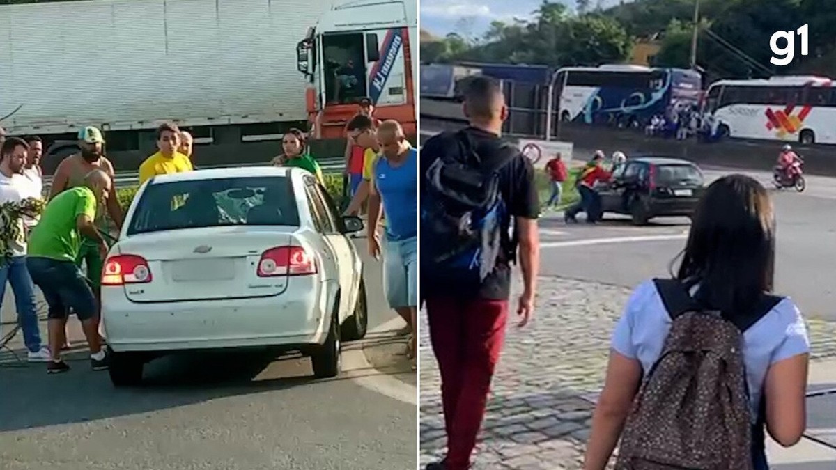 Caminhoneiro fica revoltado com Gol rebaixado na estrada (vídeo