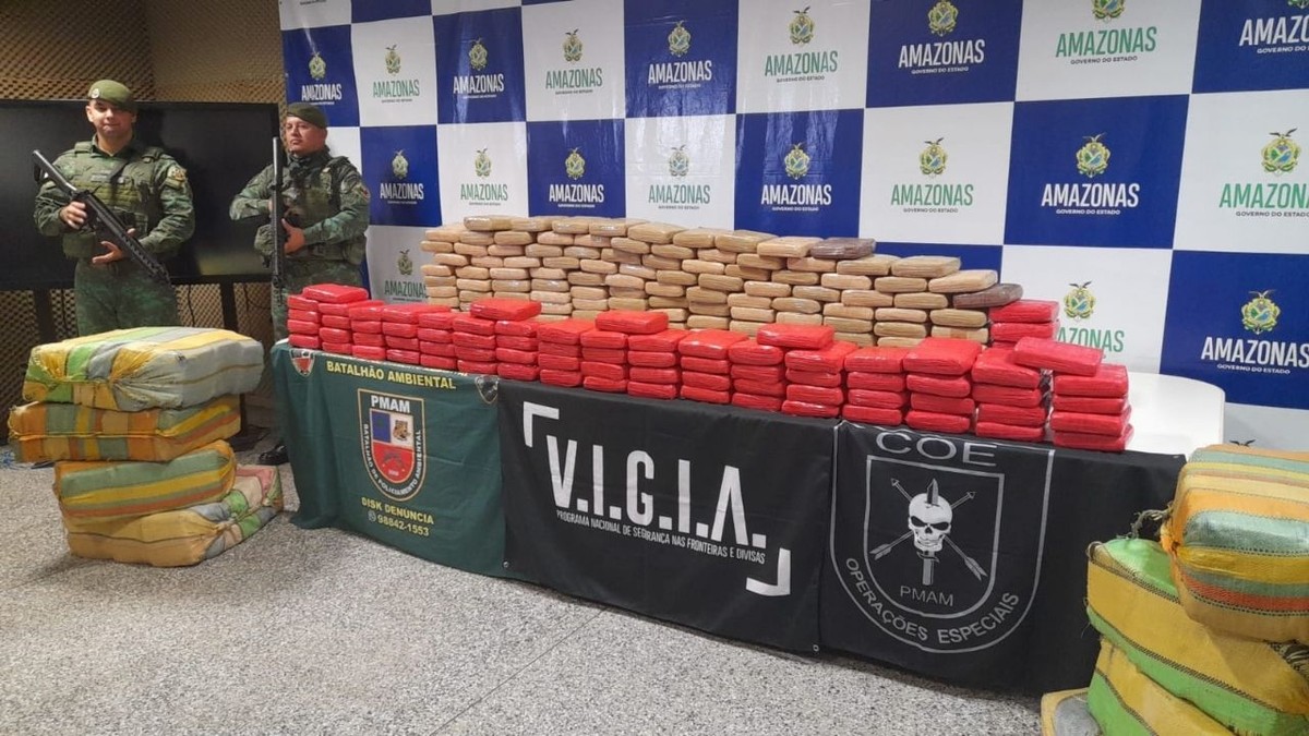 SSP apreende 600 kg de maconha do tipo skunk no Amazonas | Amazonas | G1