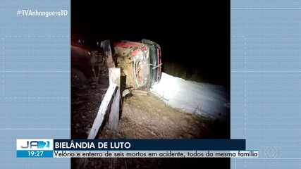 Acidente mata seis pessoas no interior do Tocantins