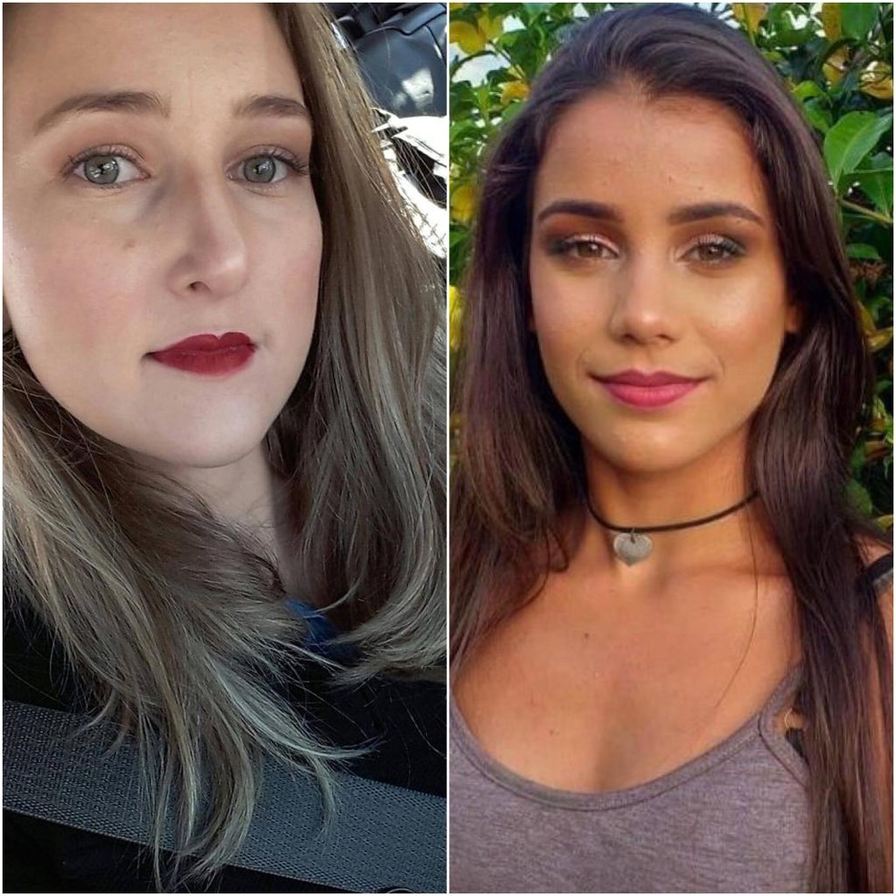 Janaina Alexandra da Rosa Tonello, de 28 anos, e a jovem Cristina Rocha dos Santos, de 20, morreram no acidente — Foto: Divulgação 