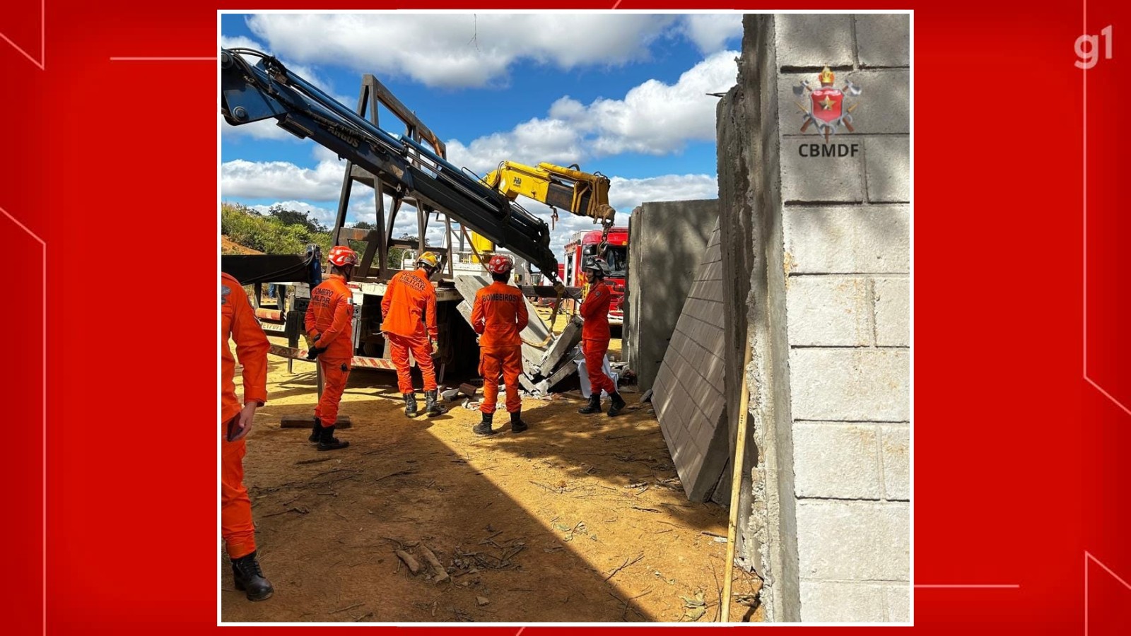 Operário morre ao ser atingido por paredes de concreto em obra no DF