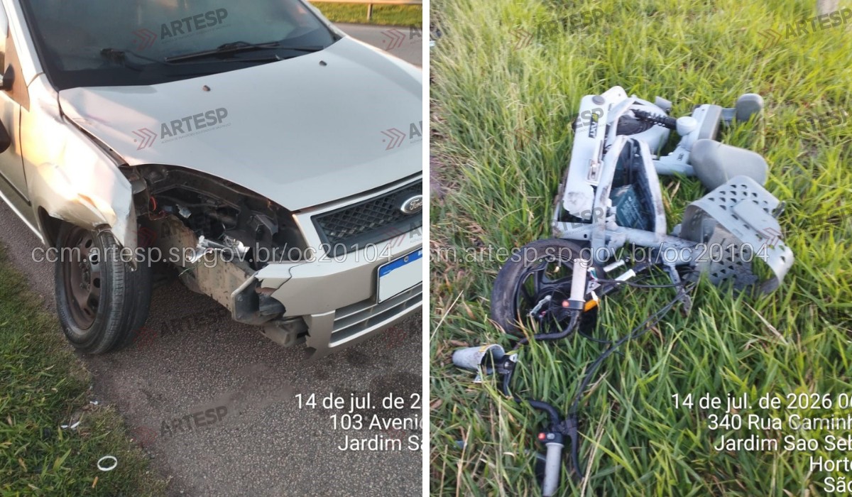 Ciclista morre após ser atingido por carro na SP-101 em Hortolândia