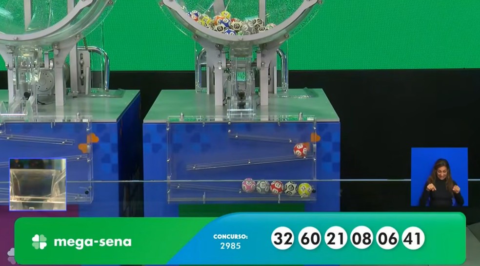 Mega-Sena, concurso 2.985 — Foto: Reprodução/Caixa