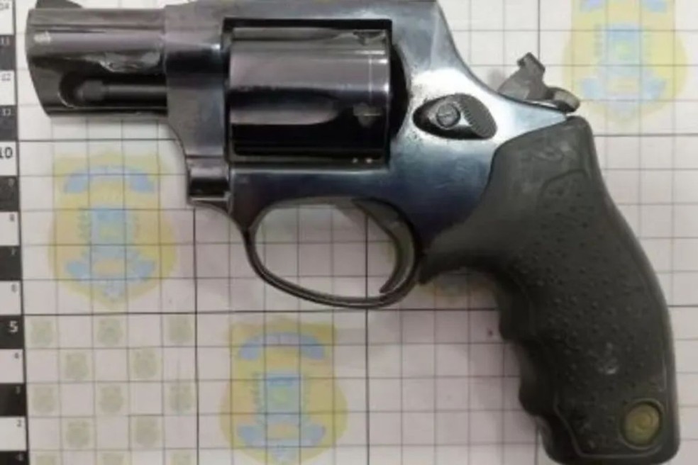 Arma usada no crime. â Foto: ReproduÃ§Ã£o