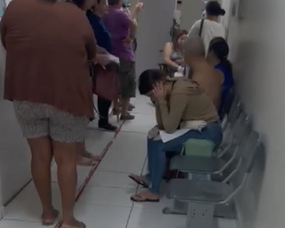 UPA Cidade Satélite superlotada — Foto: Reprodução