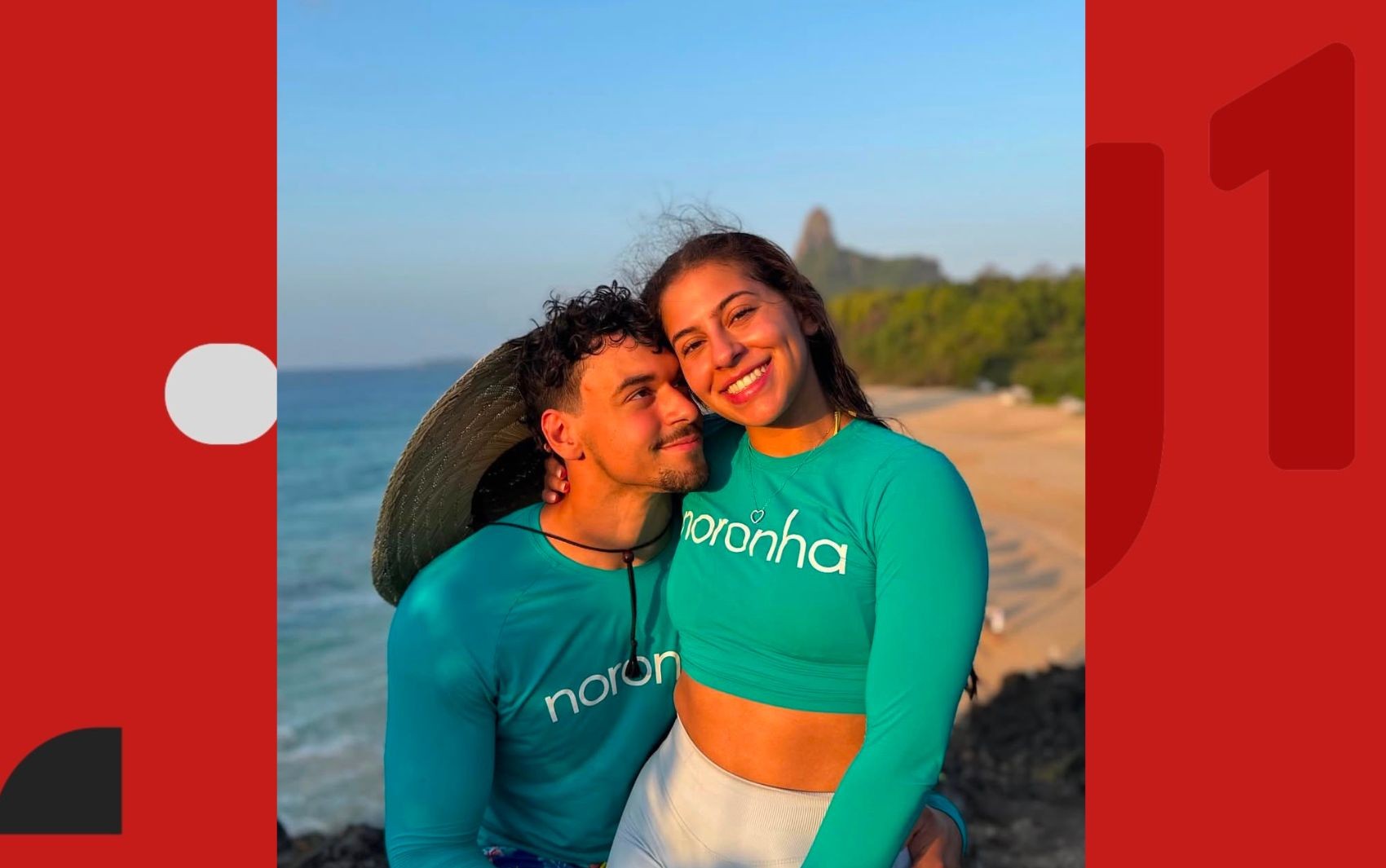 Filho de Carla Perez e Xanddy e fisiculturista curtem lua de mel em Fernando de Noronha 