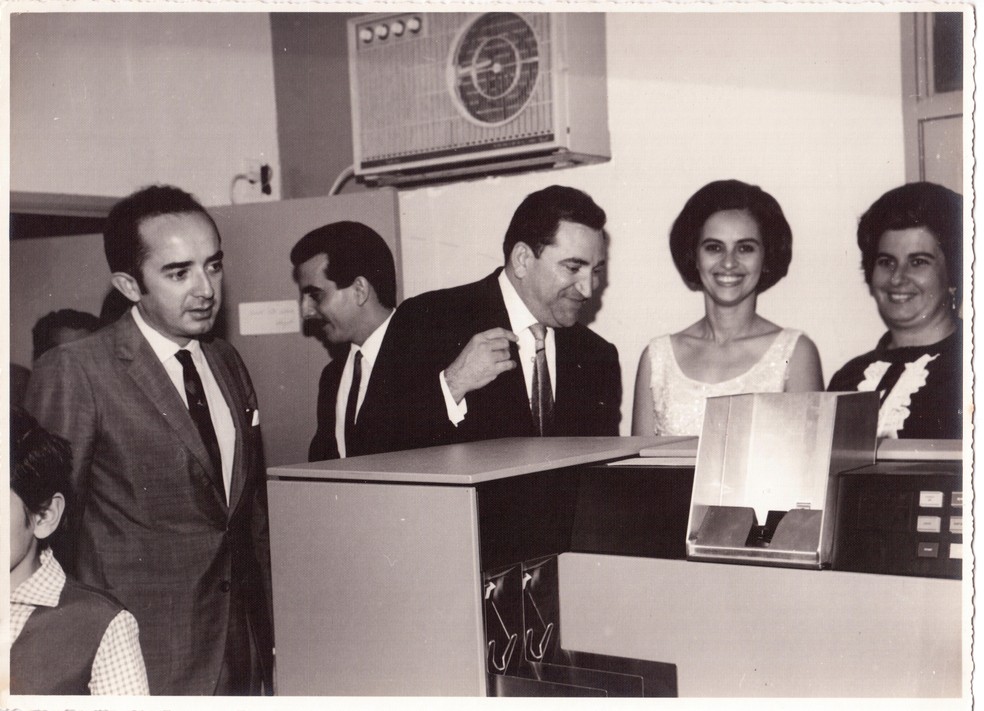 Computador IBM 1130 foi o primeiro a ser instalado nas regiões Norte e Nordeste do Brasil em 1968  — Foto: Reprodução/ufcg.edu.br