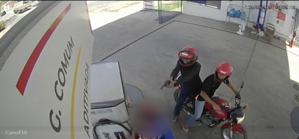 Frentista é assassinado a tiros em posto de combustível, em Timon (MA) — Foto: Reprodução