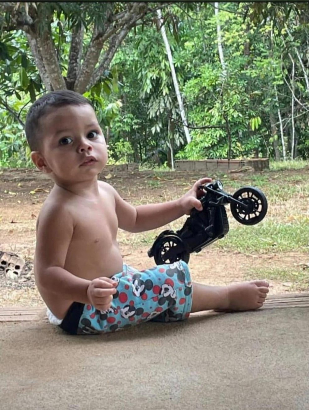 Menino Davi, de dois anos, desapareceu em Porto Velho &mdash; Foto: Reprodu&ccedil;&atilde;o